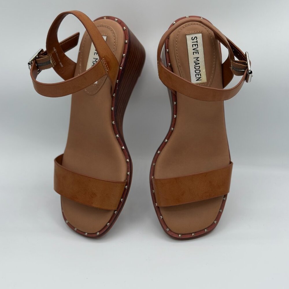 Steve Madden Ares Wedge Sandals – Tan – Size 5.5M - Picture 4 of 5